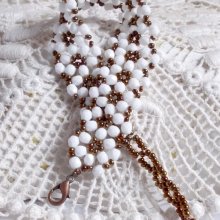 Bracelet en perles de verre Horizon avec des facettes en crystal de bohème